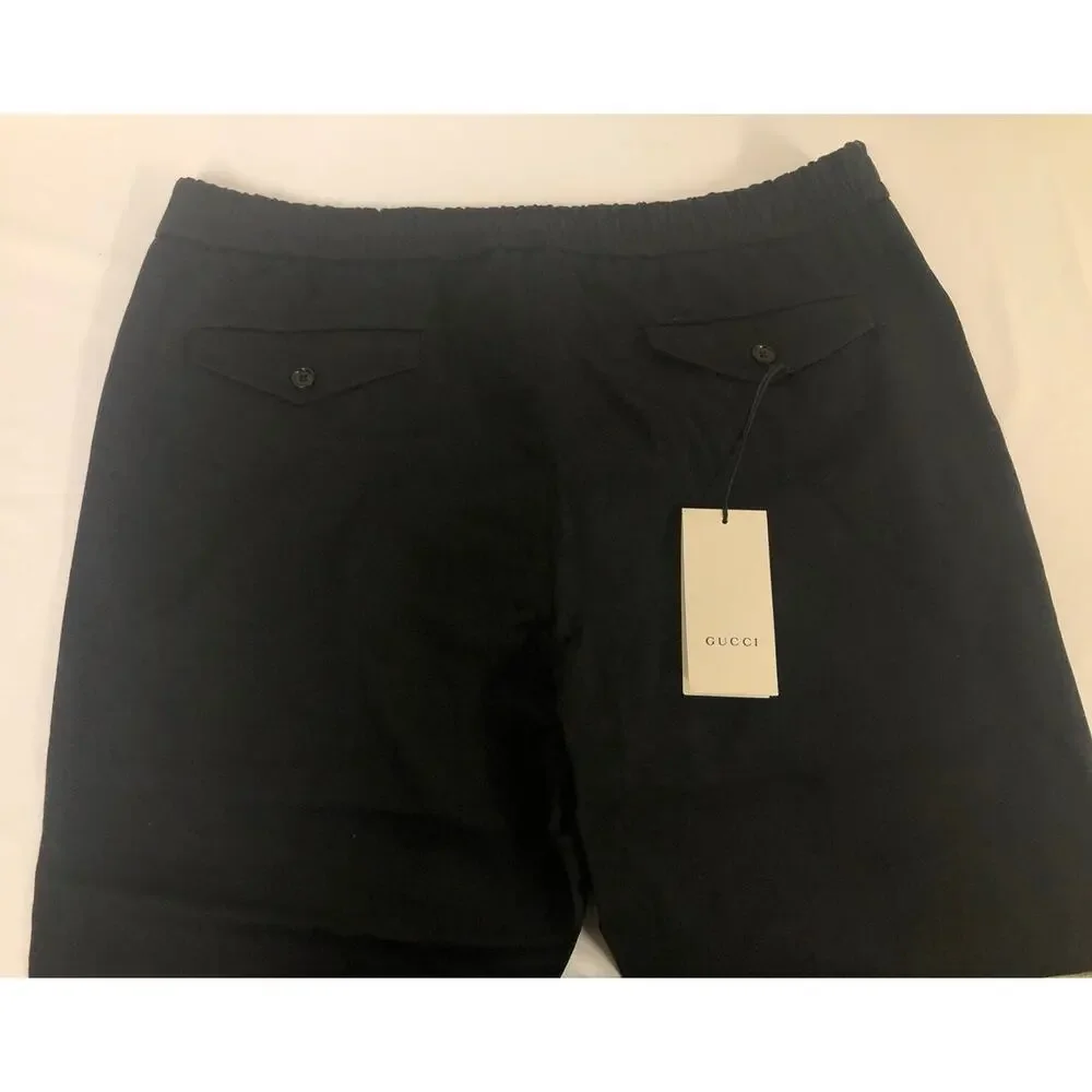 NWT Gucci Military Style Zip Cuff Slim-Fit Jogger Chino Pants 48EU/32US $1200.00